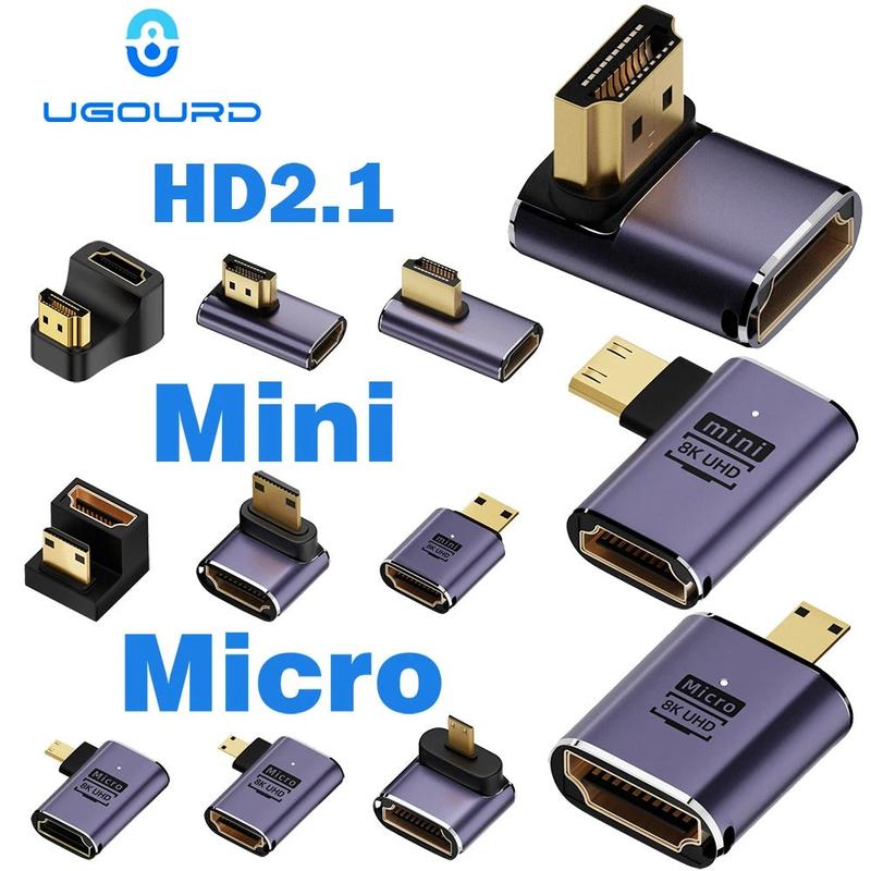 Mini HDMI to HDMI adapter close-up view