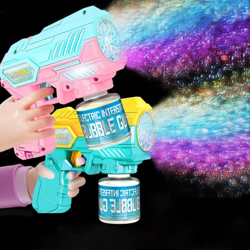 Automatic Electric Light Up Bubble Gun