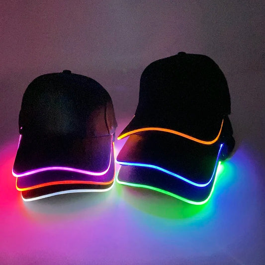 Light Up LED Glowing Baseball Hat / Cap