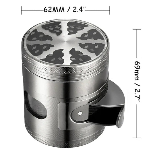 Four-layer Premium Herb Grinder 62mm with window