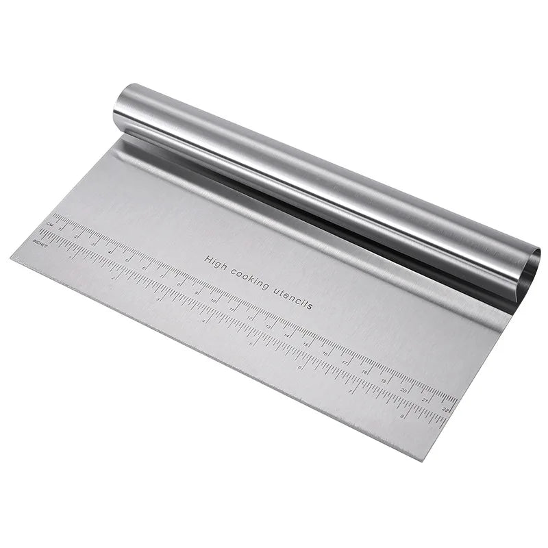 Professional pastry scraper with comfortable grip handle