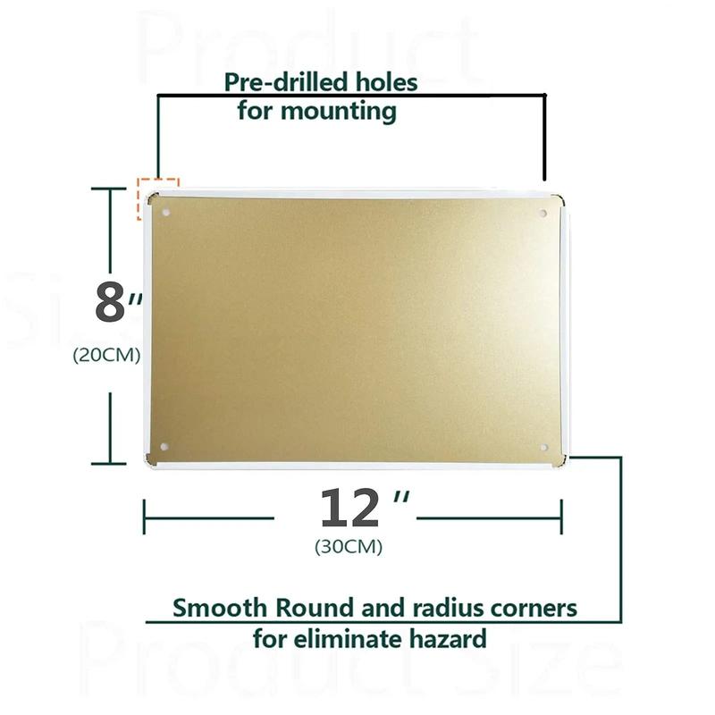 Reserved Parking sign vintage style metal showing mounting holes
