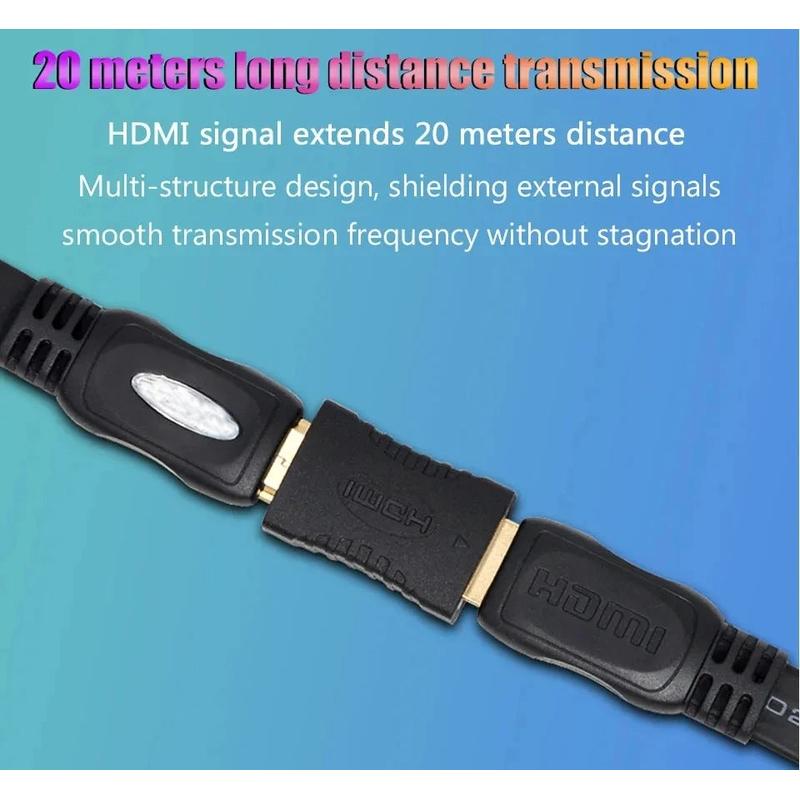 HDMI female to female adapter showing connector detail