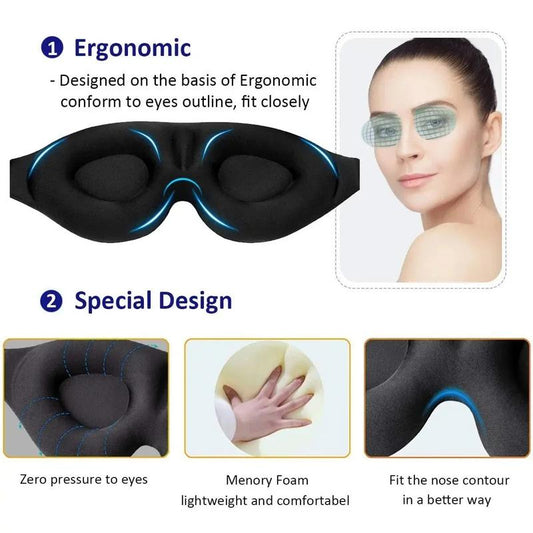 3D Contoured Sleep Eye Mask