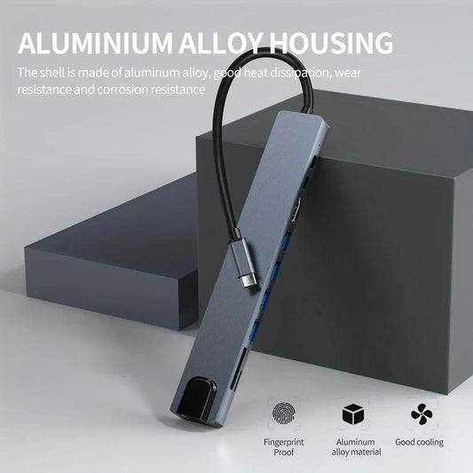 USB-C to HDTV 10-in-1 Multifunction Adapter multi-port Docking Station