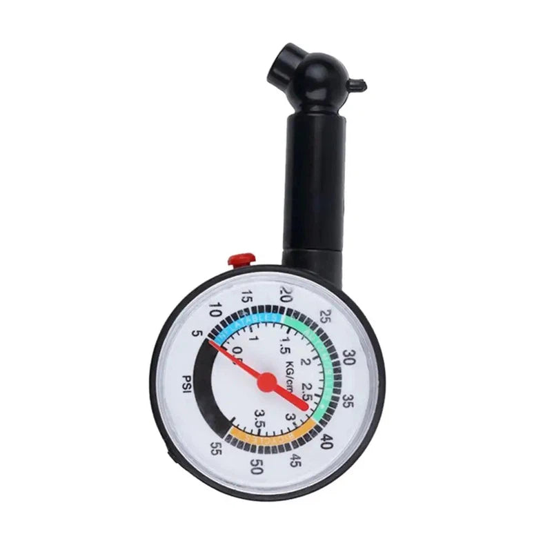 Portable tyre pressure gauge for cars and trucks
