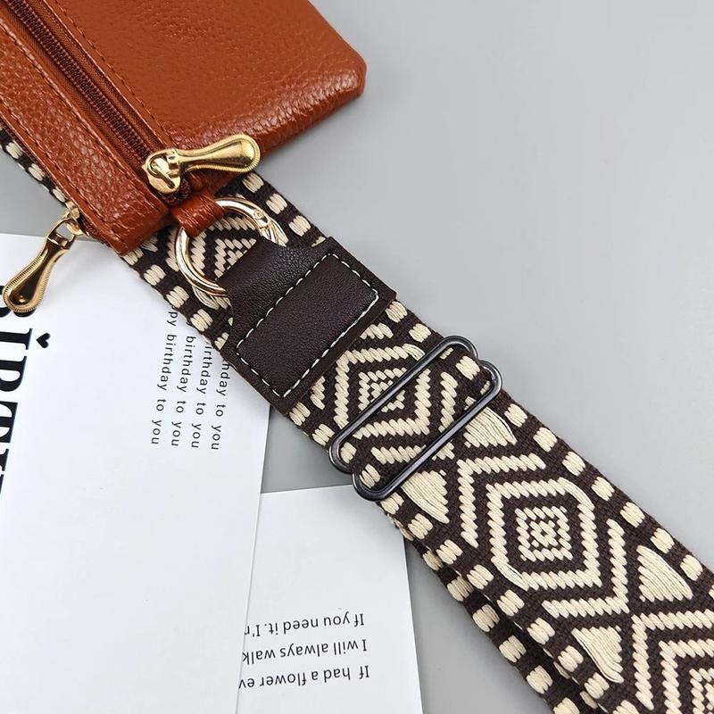 Crossbody phone strap with built-in wallet feature