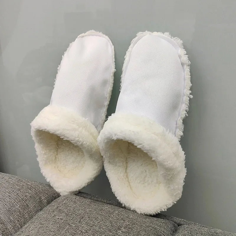 Removable plush shoe liners in white