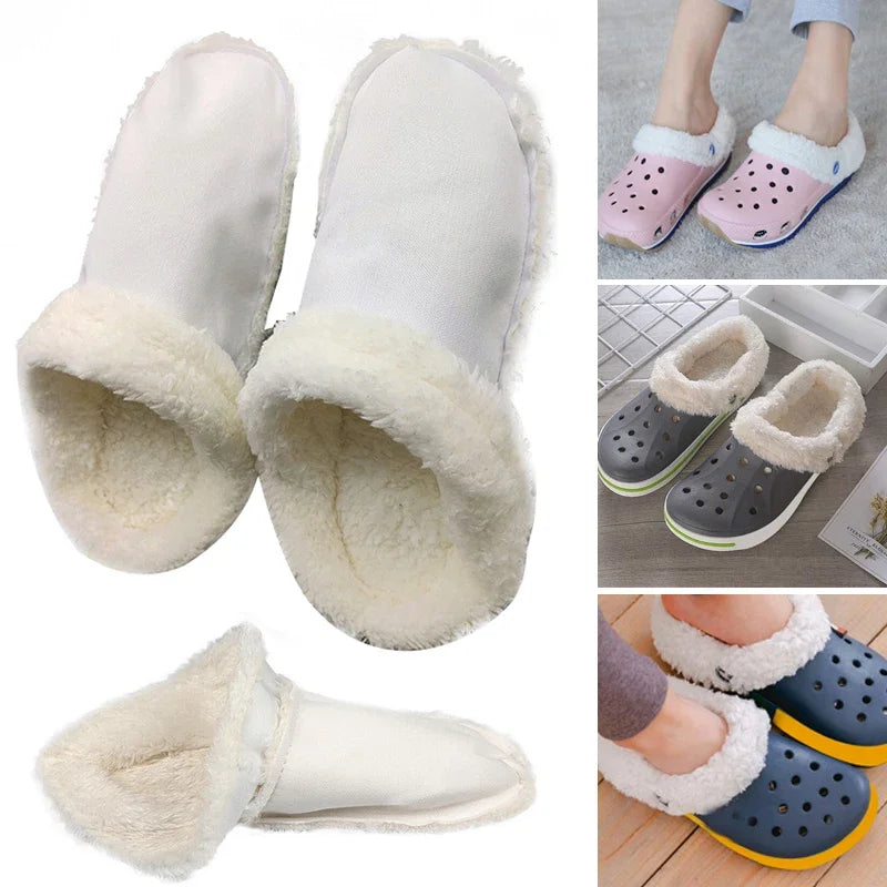 Thickened plush insoles for winter warmth