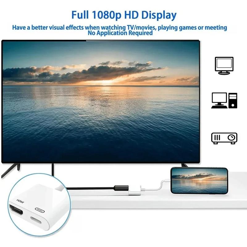 1080P HDMI adapter for iPhone and iPad