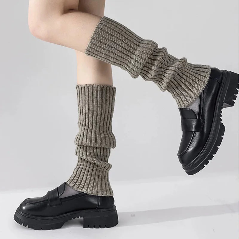 Y2K leg warmers available in black, grey, white