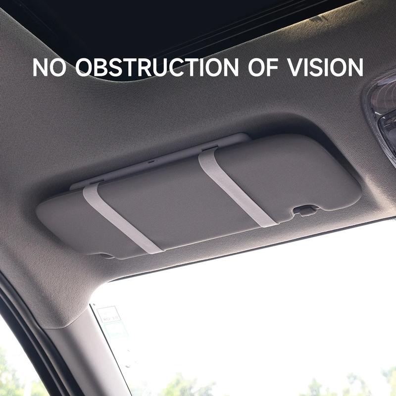 Rechargeable LED car makeup mirror showing touch controls