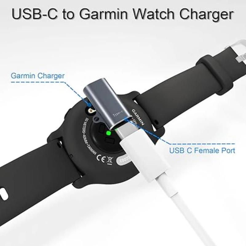 Lightweight Garmin smartwatch charging adapter