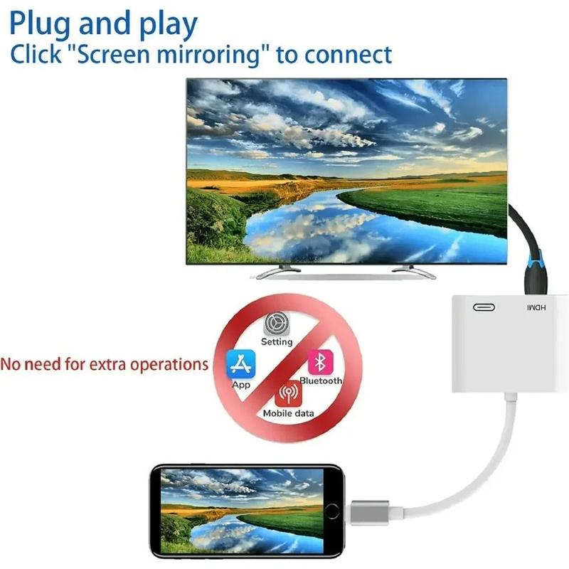 Lightning to HDMI projection cable adapter