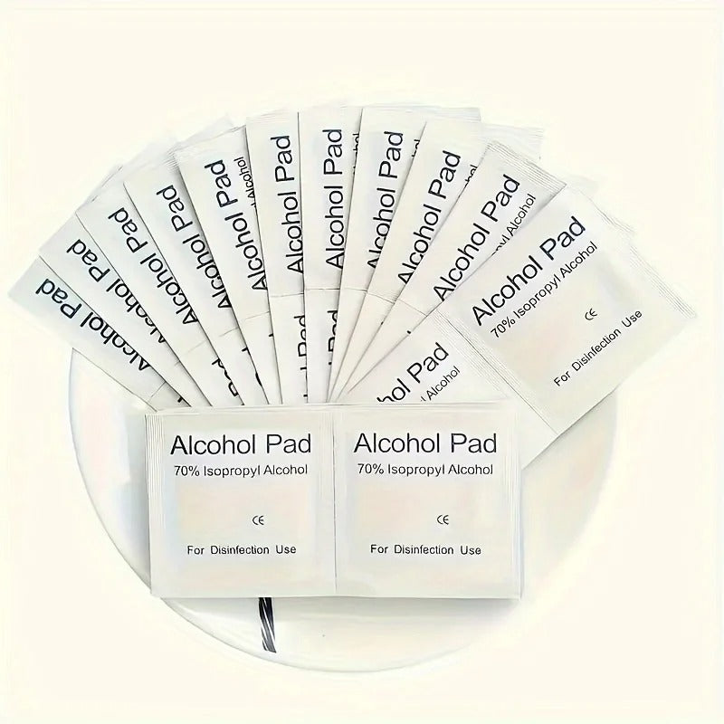 75% Alcohol Disinfectant Cotton Pads - 100 Pack