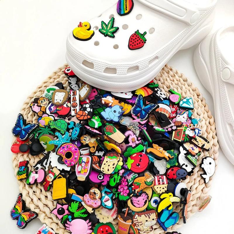 Shoe charms 60 piece set with cartoon character designs