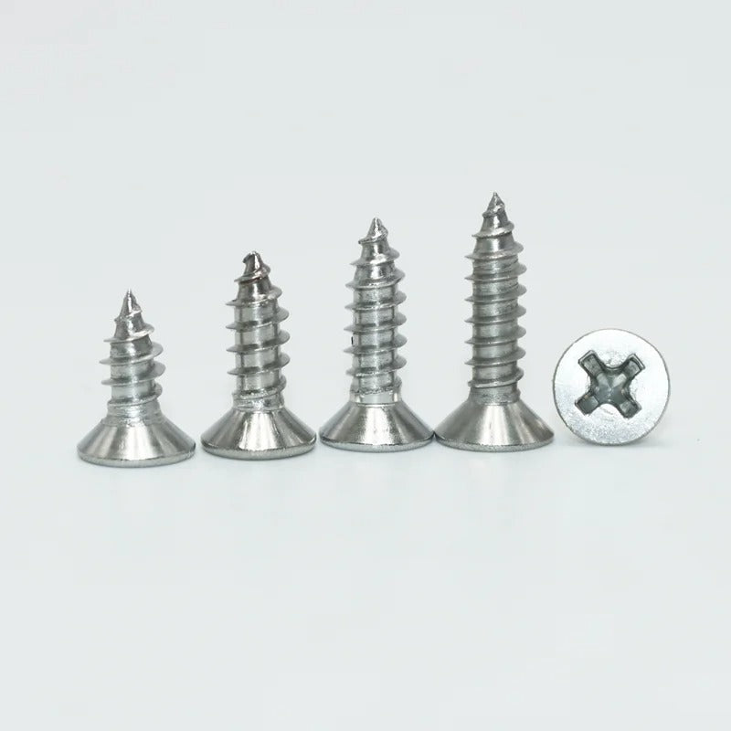 Phillips head tapping screw kit detail view