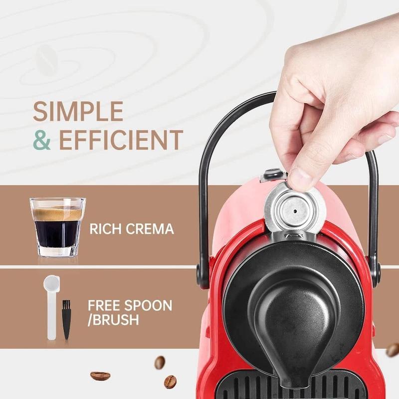 icafilas Reusable Coffee Capsule Set - Stainless Steel Pod - For Nespresso Cafe Machine