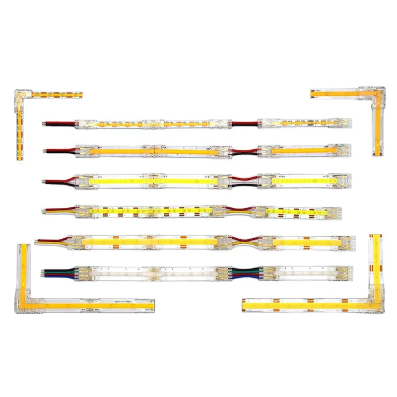 8mm 10mm COB LED strip connector side view