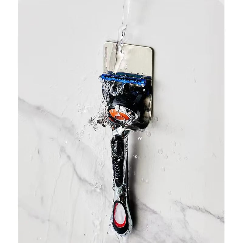 Multi-Purpose Storage Hook or Razor Holder - Stainless Steel or Black