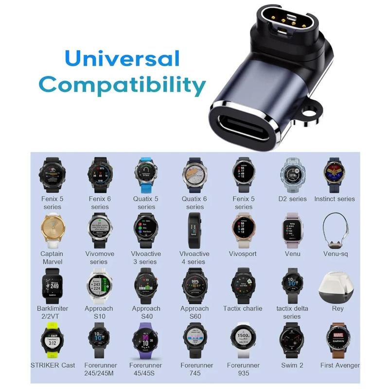 Garmin Smartwatch USB-C Charger Adapter