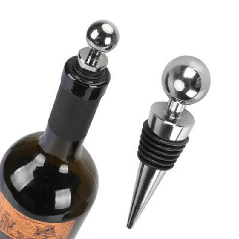 Round head vacuum sealed wine bottle stopper with twist cap design