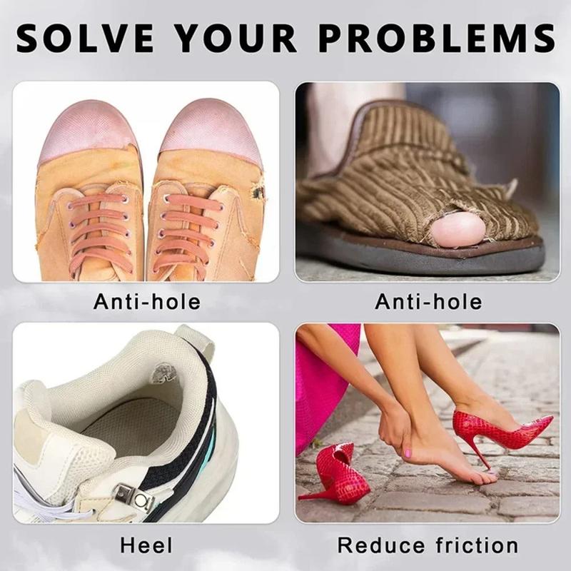 6-Piece Round Self-Adhesive Shoe Heel Repair Patches