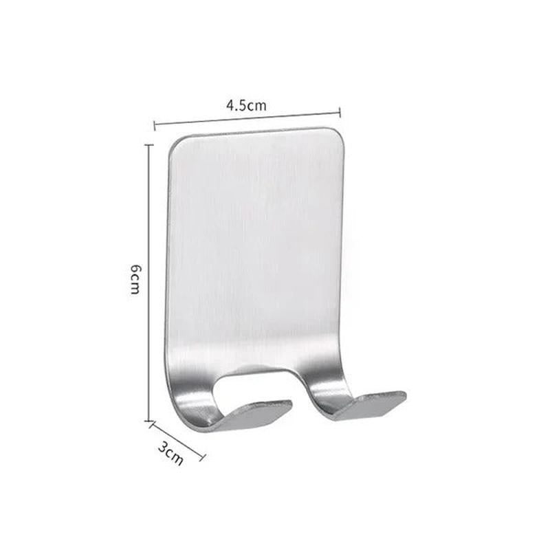 Multi-Purpose Storage Hook or Razor Holder - Stainless Steel or Black
