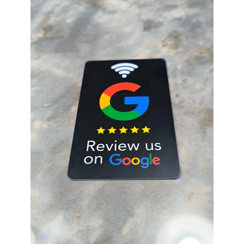 Programmable NFC tag for Google reviews