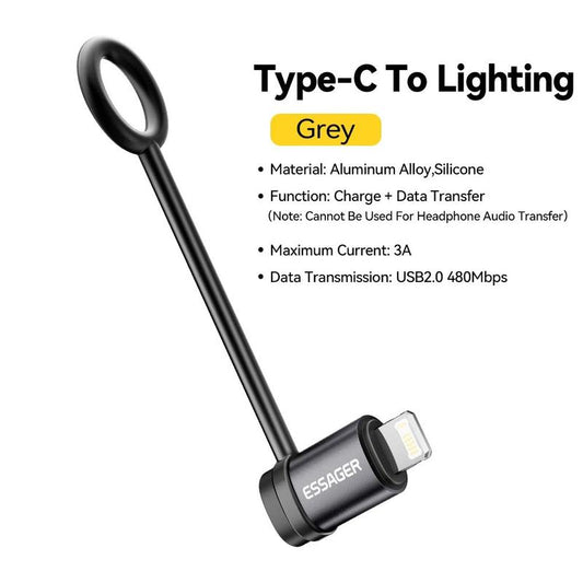 Adapters: Lightning to Type-C OR Type-C to Lightning
