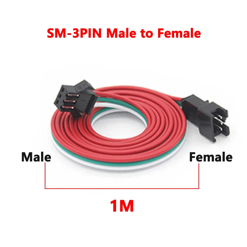 3pin LED Strip quick connector for WS2811 etc - 1pc male or female
