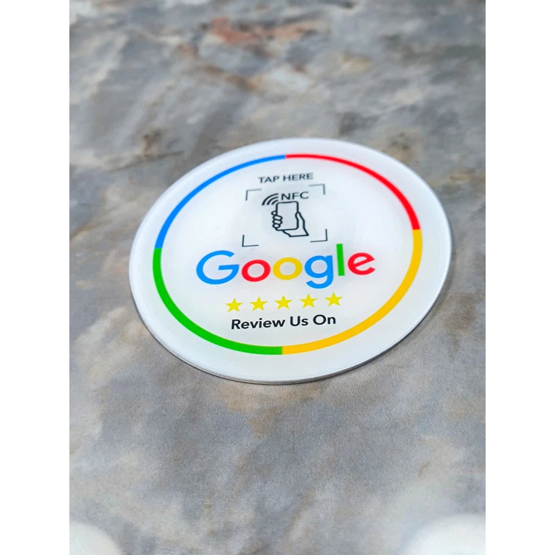 Google Review contactless NFC stand