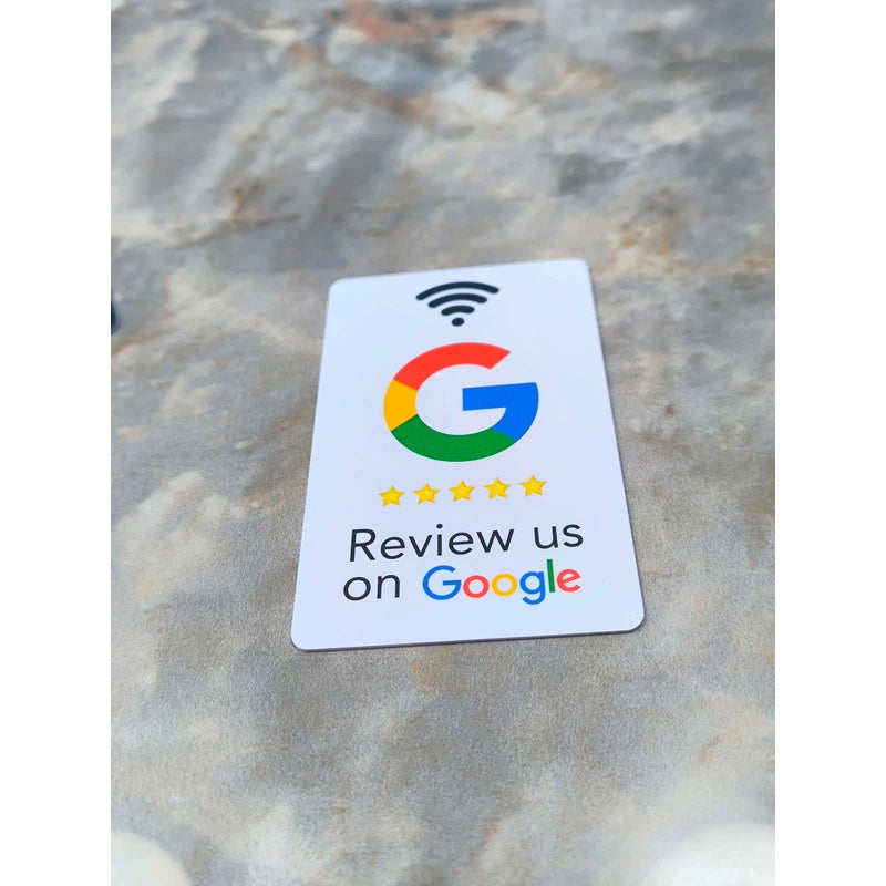 Google Review NFC stand design options
