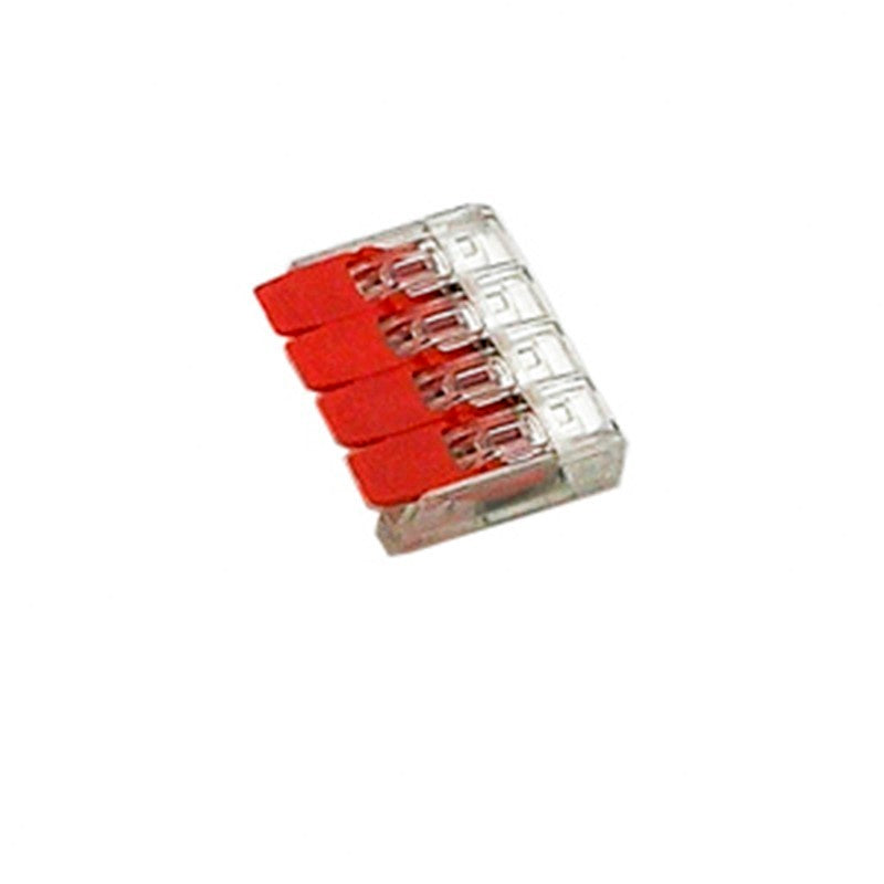 Multiple pin wire connectors showing size comparison