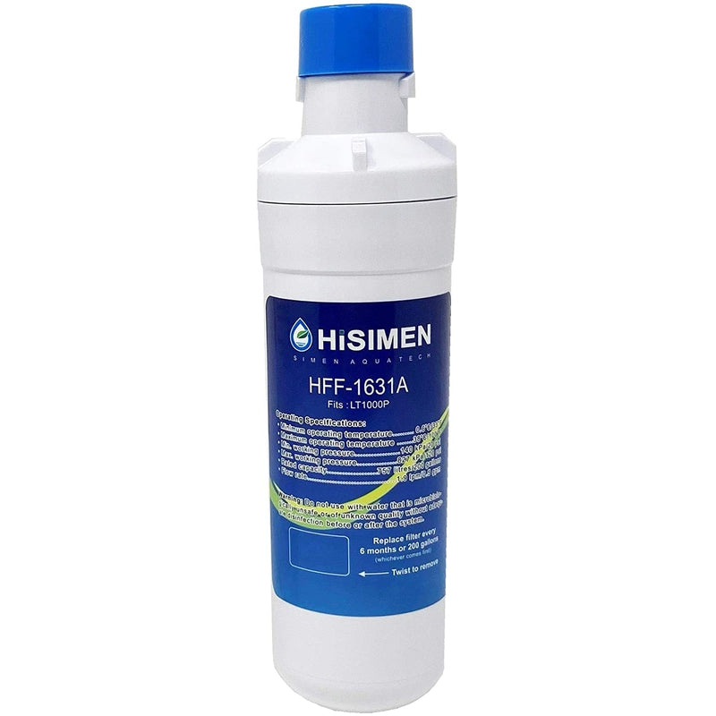 LG LT1000P compatible water filter cartridge for refrigerators