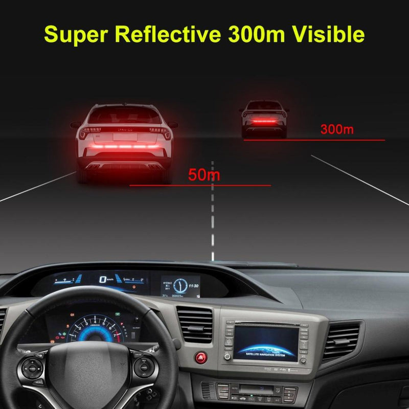 5pc reflective safety sticker pack 91x4cm for car body application