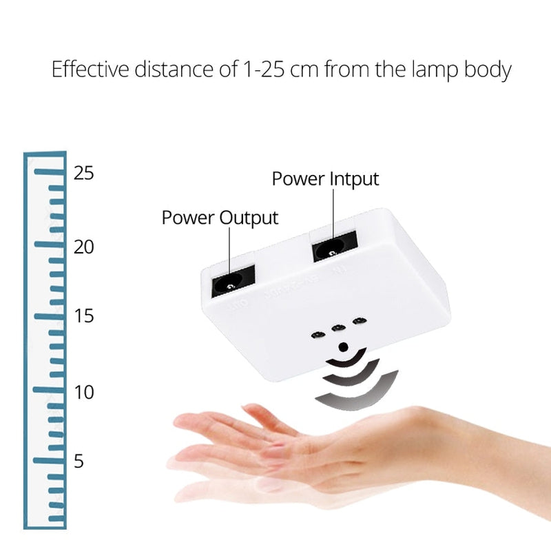 Hand sweep sensor switch size dimensions