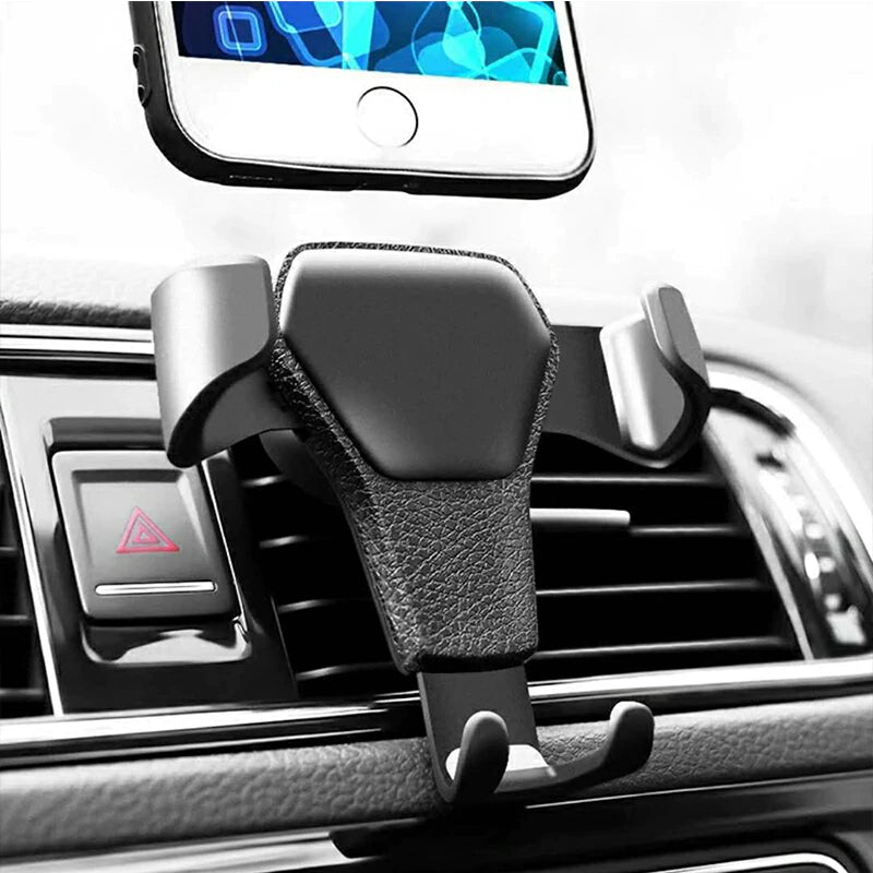 Universal gravity phone holder detail shot