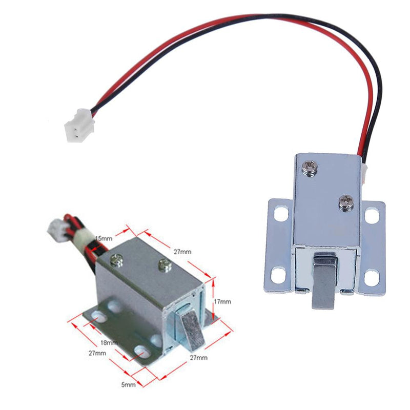 Mini solenoid lock installation example