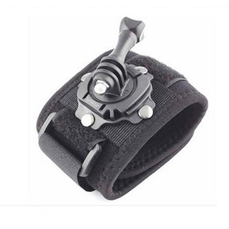 GoPro wrist mount showing tooth plate bracket