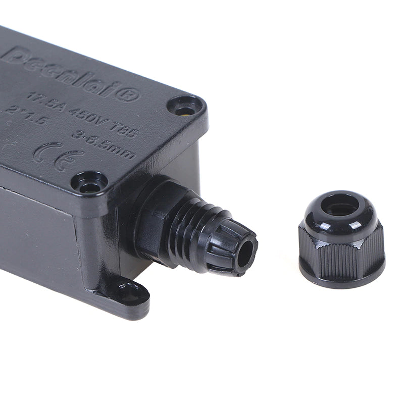 2 Way IP66 Outdoor Waterproof Cable Connector Junction Box With Terminal Block