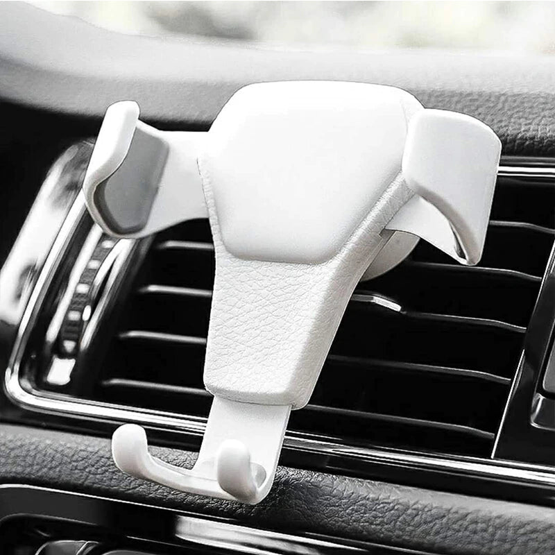Universal phone holder with smartphone installed