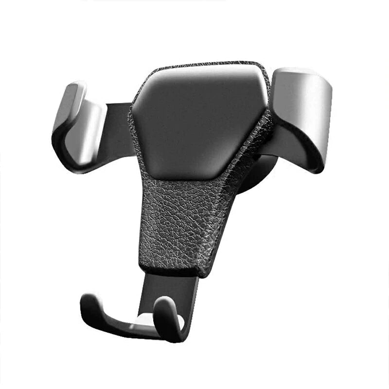 Universal gravity phone holder mounted on car air vent