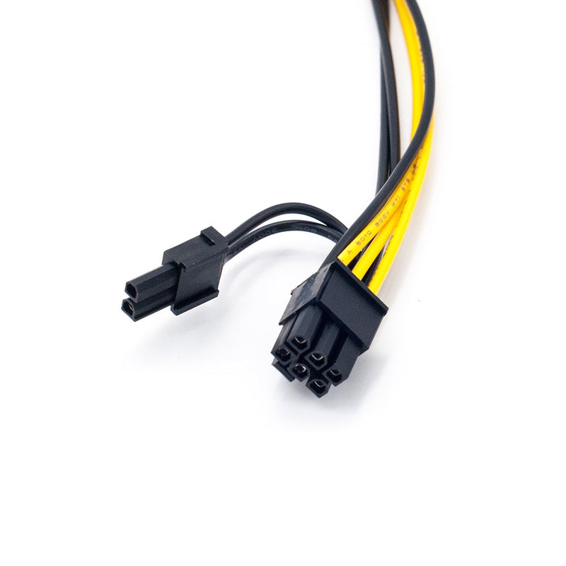 PCI-E 6-pin to Dual 6+2-pin (6-pin/8-pin) Power Splitter Cable