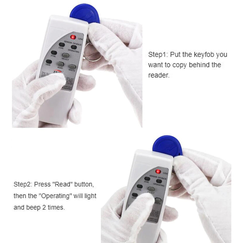 RFID card reader writer with included keytags
