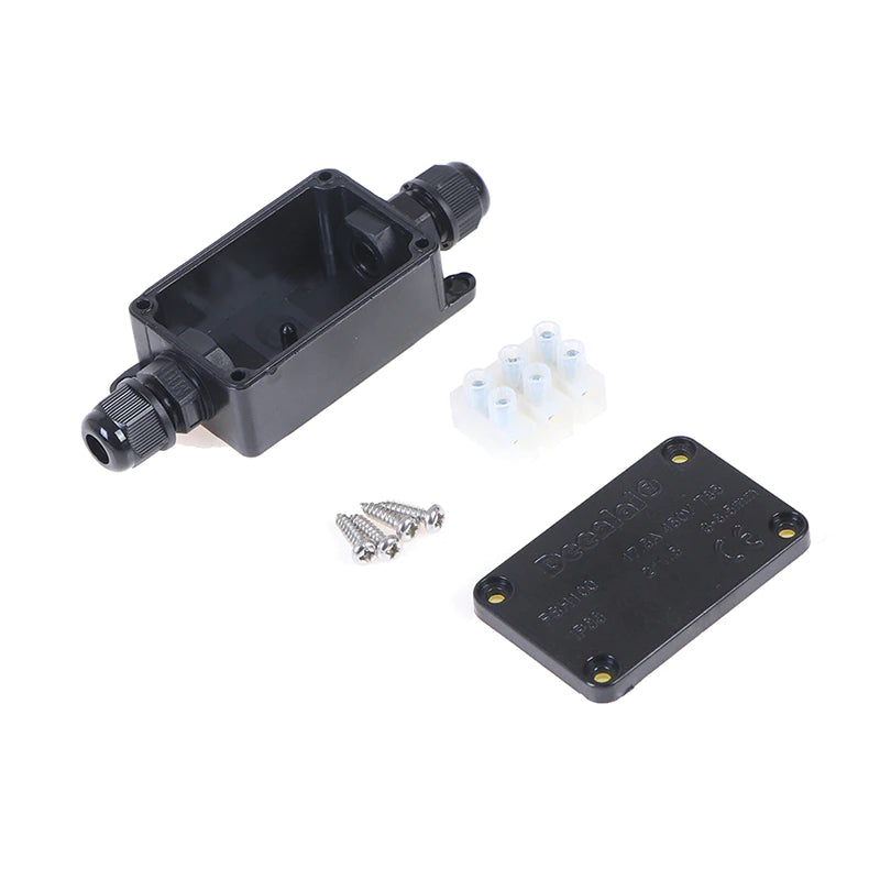 2 Way IP66 Outdoor Waterproof Cable Connector Junction Box With Terminal Block