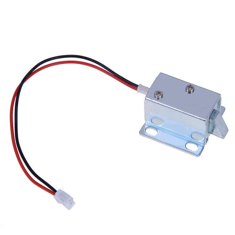 DC 5V-6V/DC 12V Mini Small Size Solenoid Electromagnetic Electric Control Cabinet Drawer Lock for DIY Project