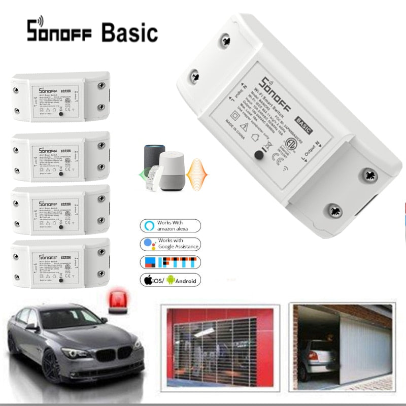 Sonoff Basic R2 WiFi switch connection diagram