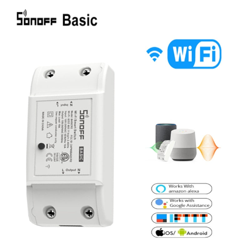 Sonoff Basic R2 WiFi switch with eWeLink app
