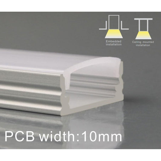 LED Aluminium Extrusion Profile for LED strip ADW-1706-LED-Sparts NZ